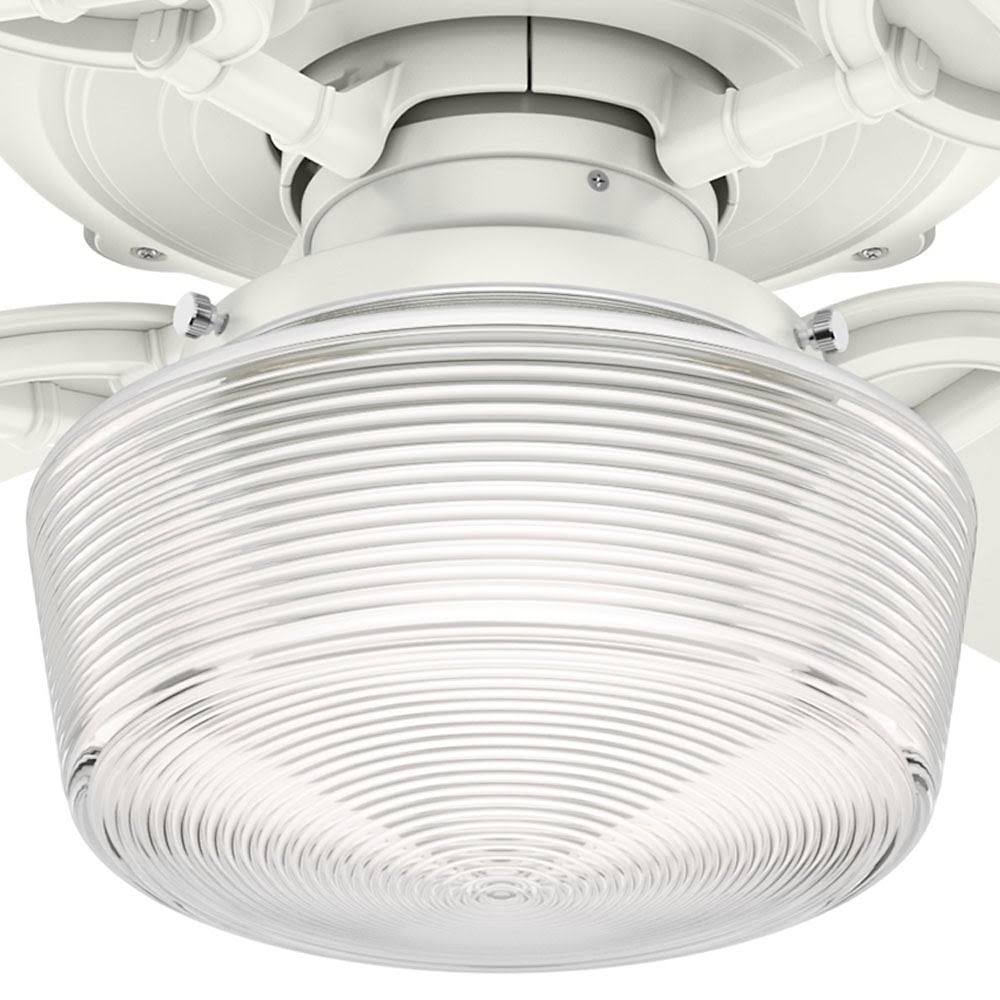 Fresh White Ceiling Fan with Light C18233