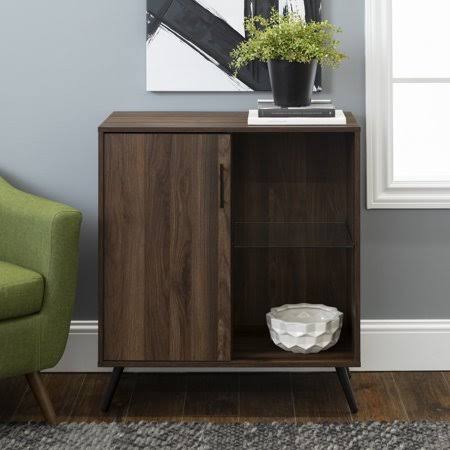 Dark Walnut 1 Door Accent Cabinet A9440