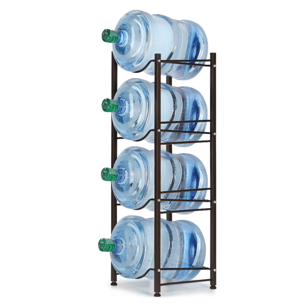 4-Tier Heavy Duty Water Bottle Holder Storage Rack J646