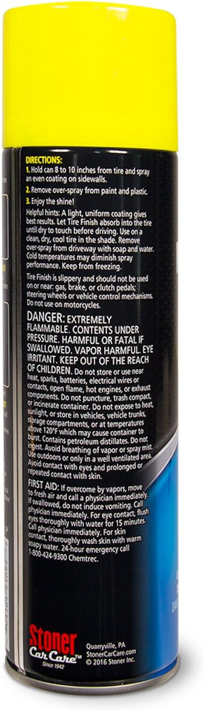 12-Ounce Non-Greasy Tire Finish Spray, Pack of 6 P147391