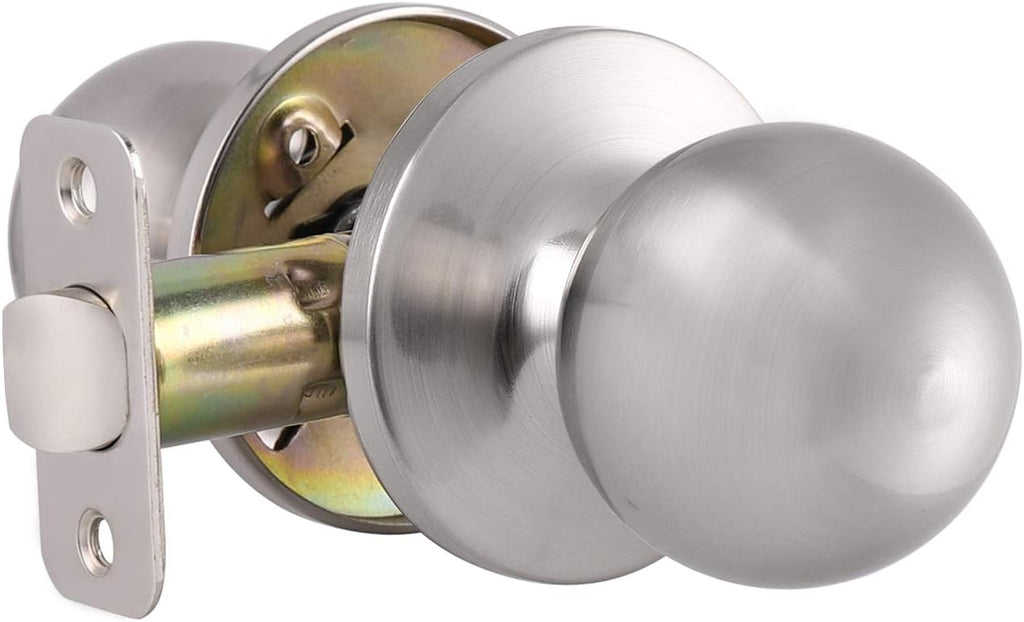 Keyless Privacy Door Handle Lockset, Satin Nickel, 10 Pack A46893