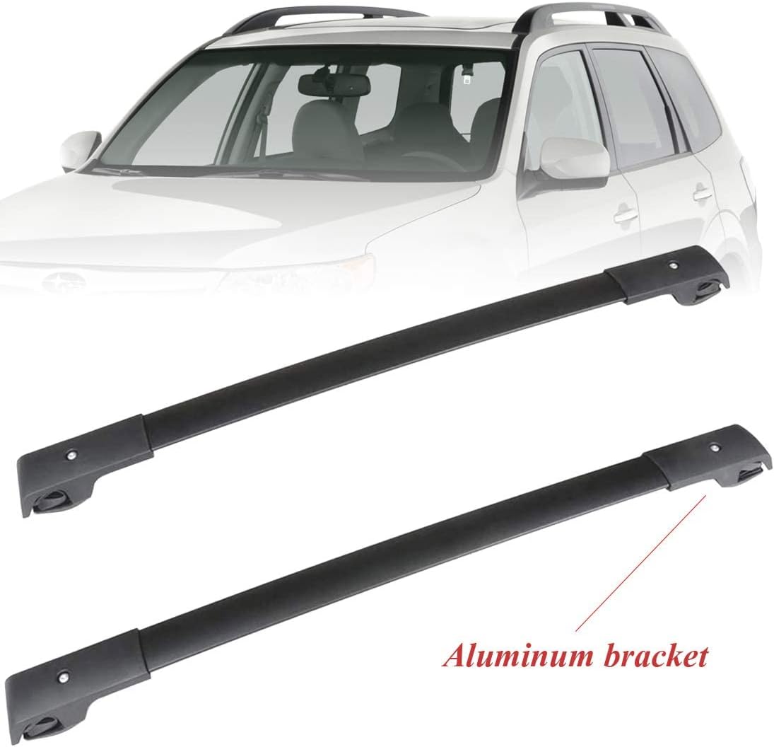 Black Aluminum Roof Rack Cross Bars E64804