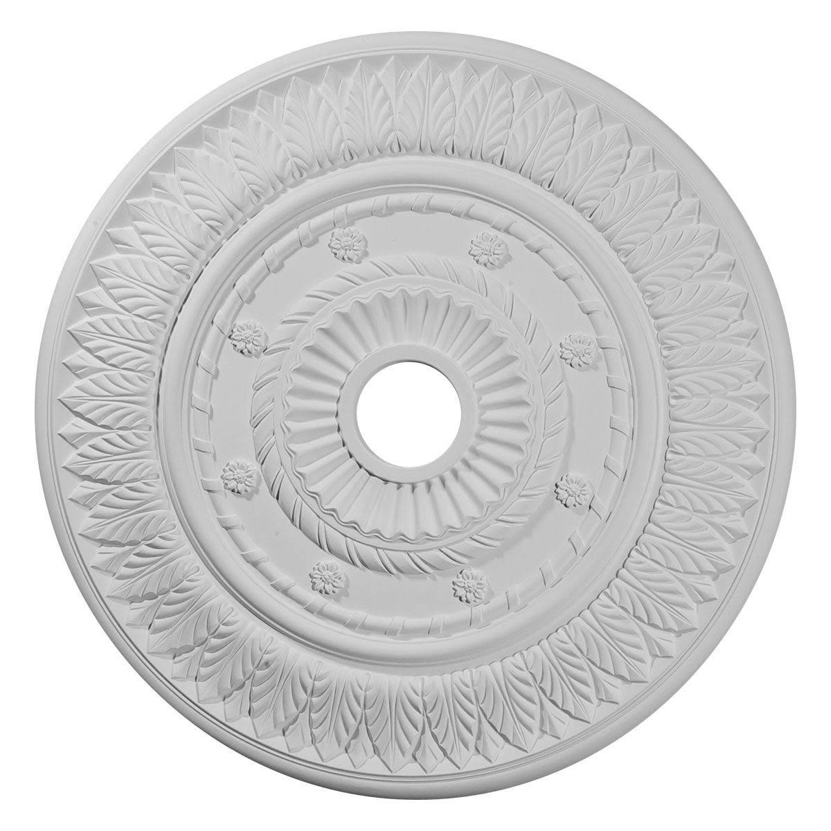 26 3/4x22OD x 3 5/8x22ID x 1 1/8x22P Leaf Ceiling Medallion C66849