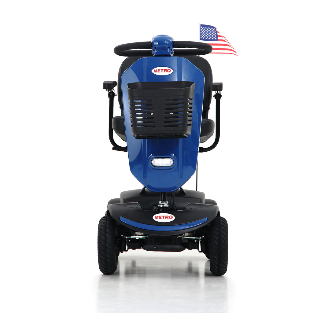 Blue 4 Wheel Mobility Scooter with Seat U85132