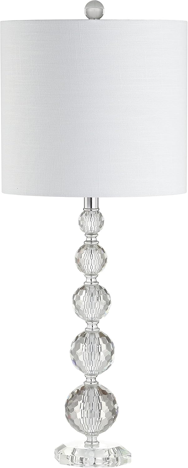 Crystal LED Table Lamp, Clear/Chrome, Set of 2 U4286
