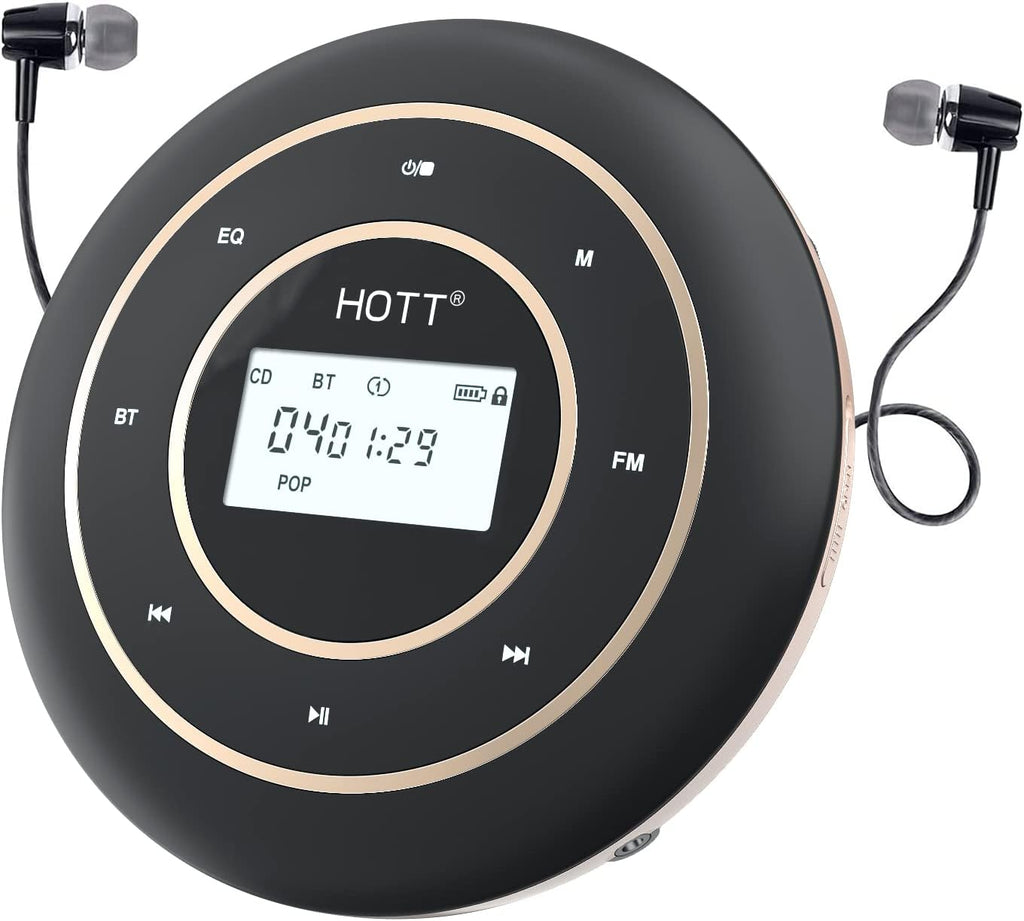 Portable CD Player with Bluetooth 5.0 and FM Transmitter L39275