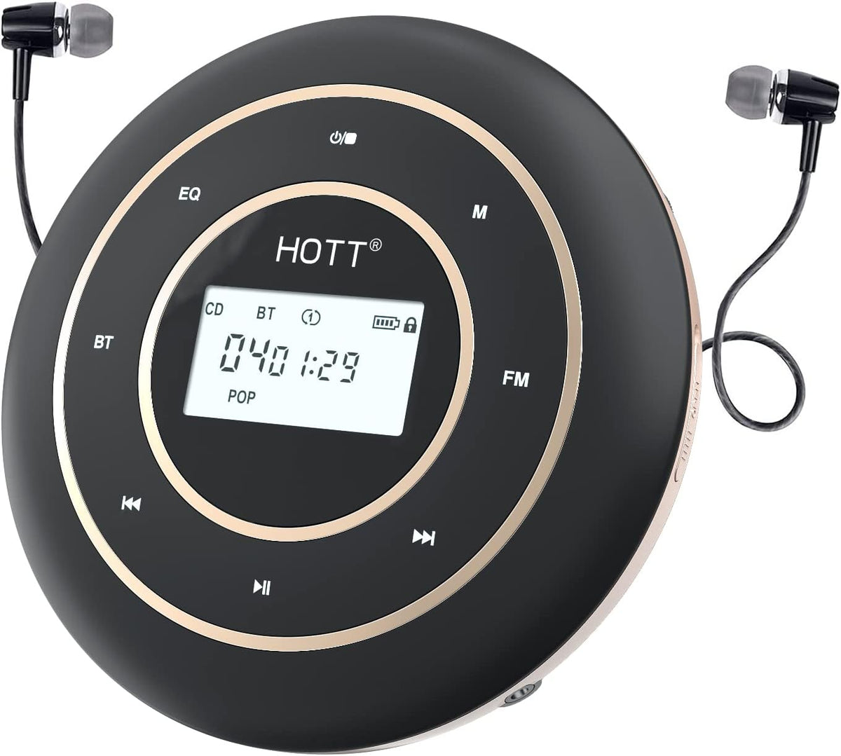 Portable CD Player with Bluetooth 5.0 and FM Transmitter L39275