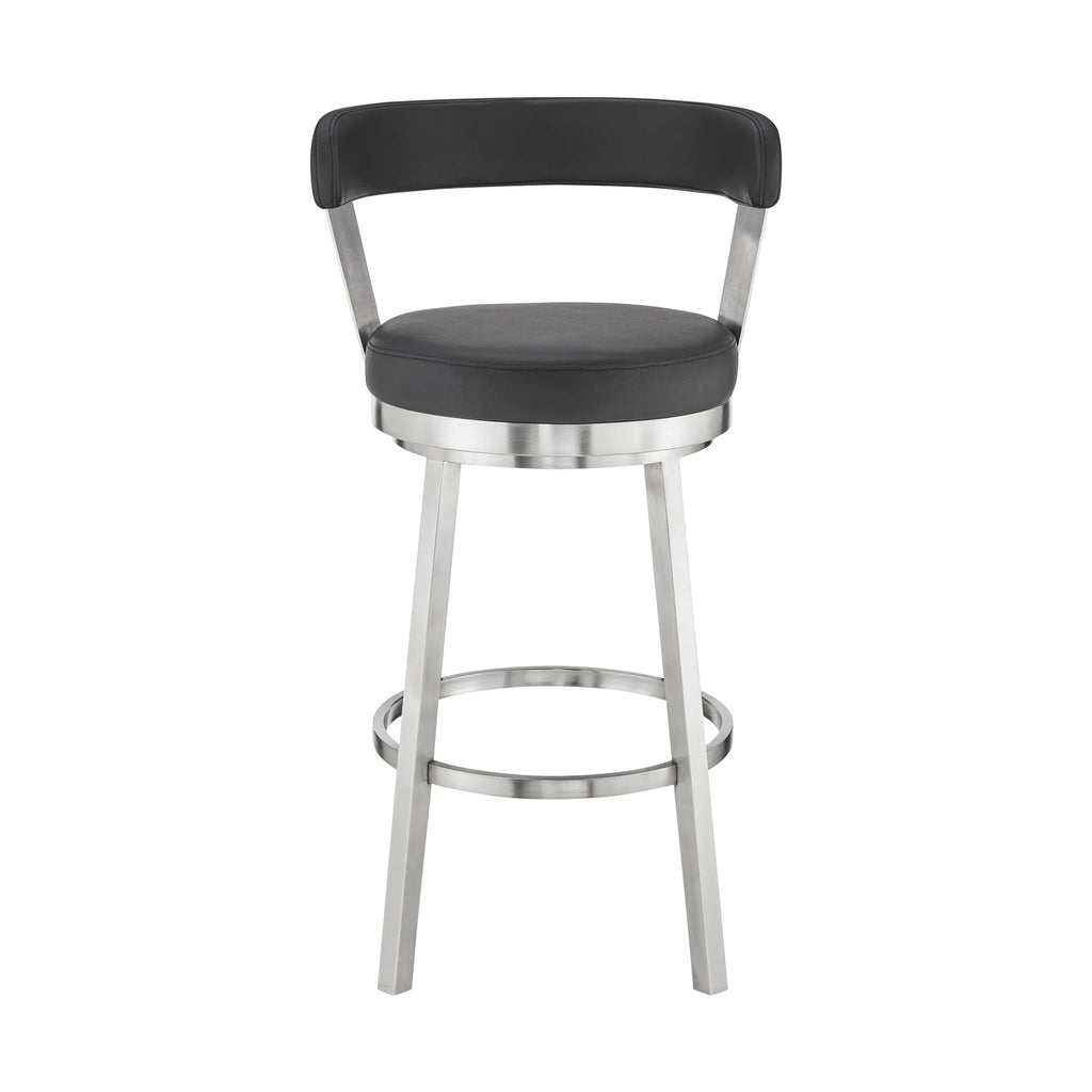 Faux Leather Swivel Bar Stool M434755