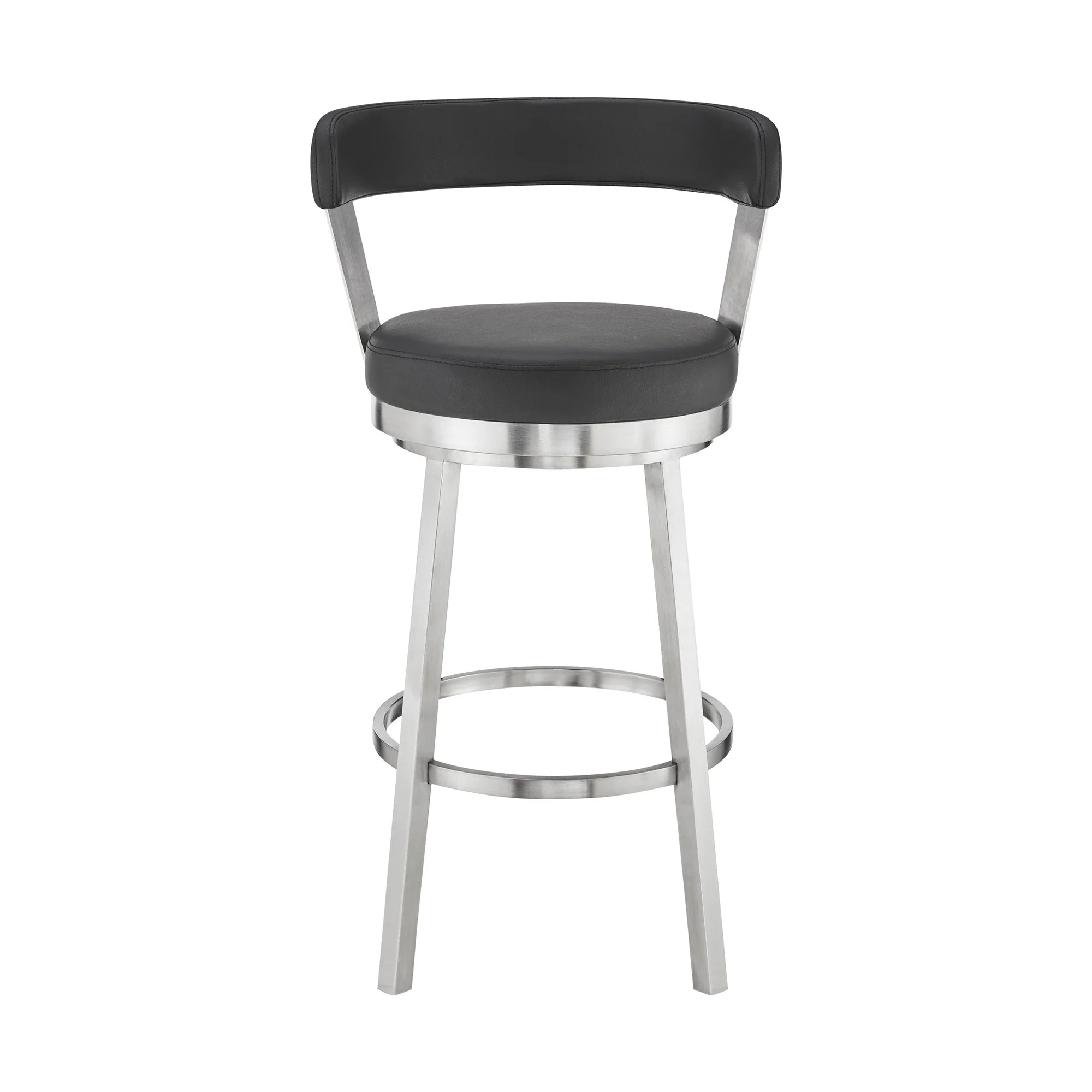 Faux Leather Swivel Bar Stool M434755