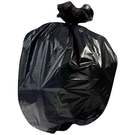 High Density Trash Bags Black 0.9mil 250 Per Case X725113