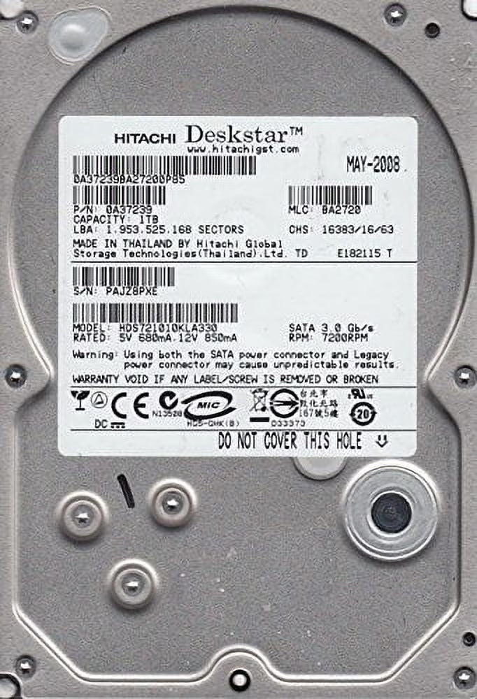 1TB SATA 3.5 Hard Drive L124