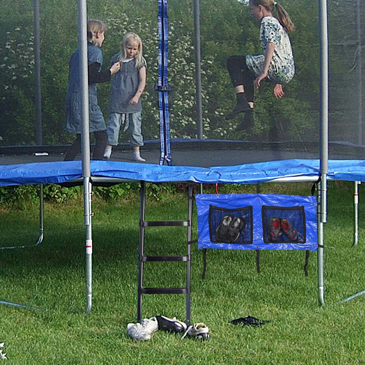3 Step Trampoline Ladder with Shoe Bag N78452