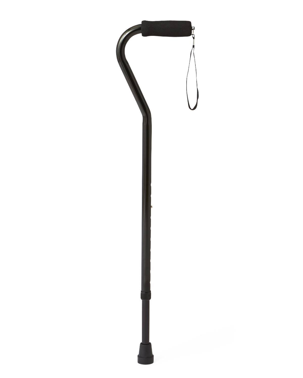 Black Offset Aluminum Cane B272958