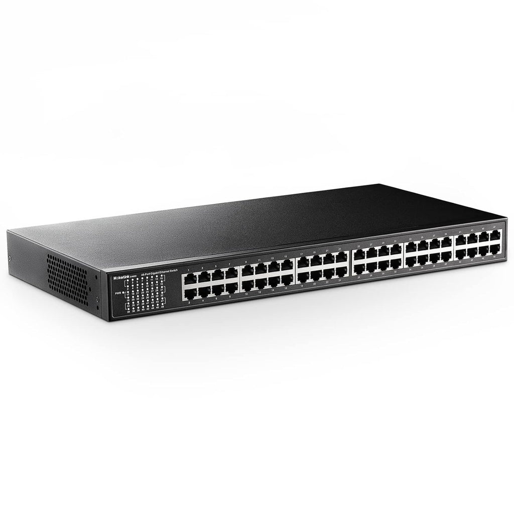 28 Port PoE Gigabit Managed Switch, 24 GE PoE Port, 4 GE Uplink, 4 Combo SFP, 300W, L2+ Smart Managed, Rackmount Fanless S984