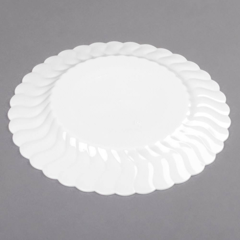 White 7 1/2x22 Salad Plates H933
