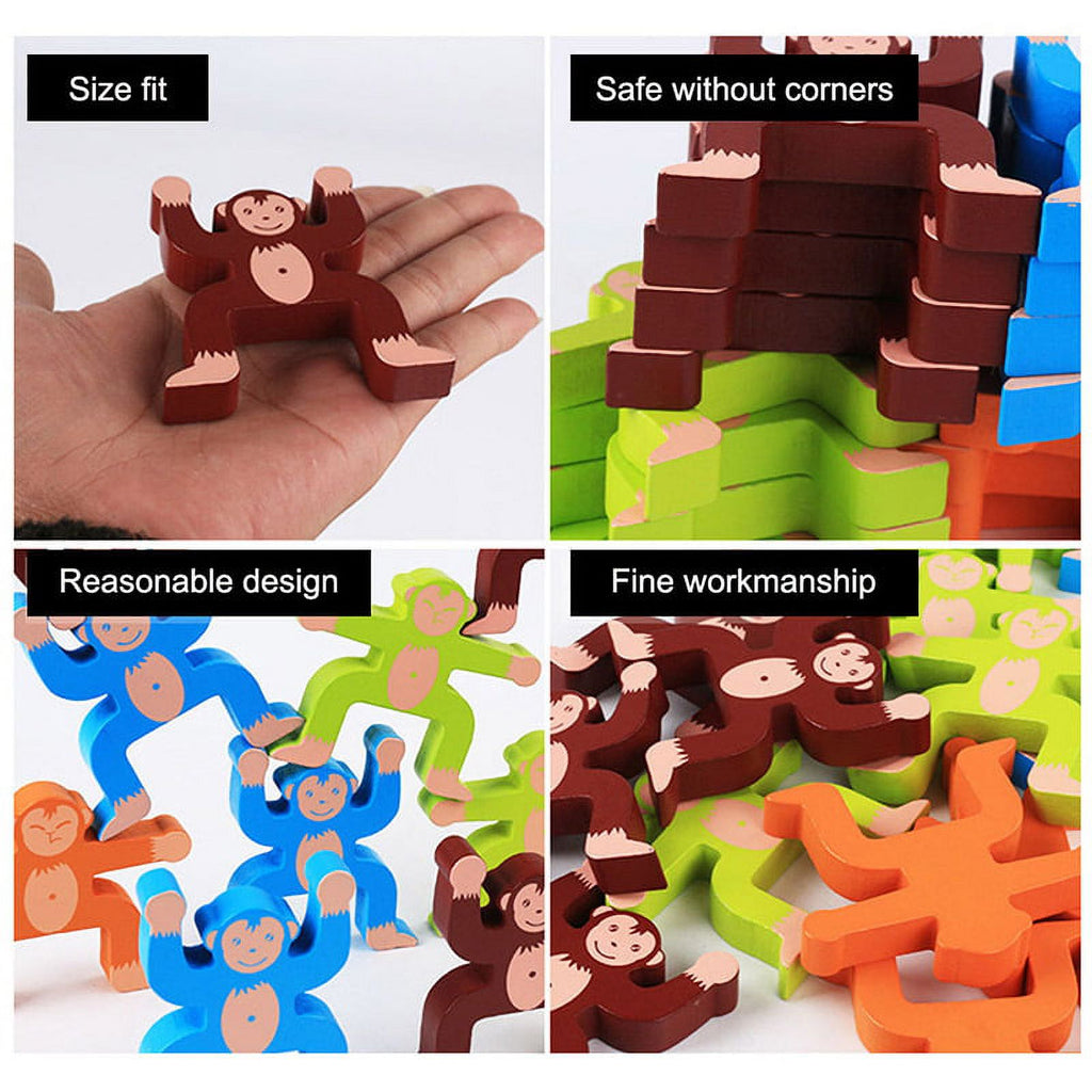 Wooden Stacking Games Toys Set Balancing Blocks C320