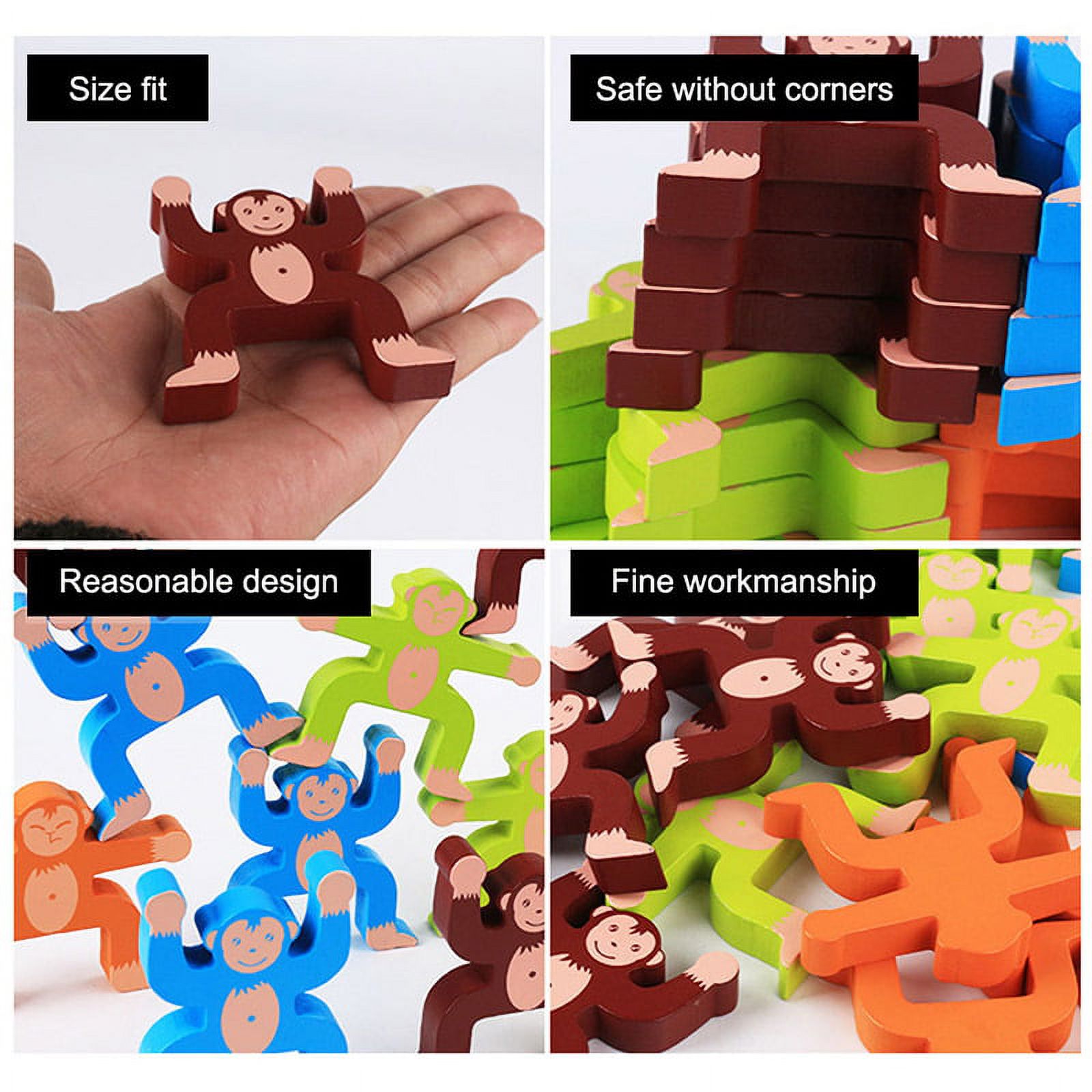 Wooden Stacking Games Toys Set Balancing Blocks C320