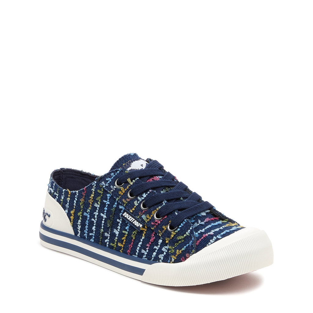 Jazzin Blue Radio Stripe Sneaker