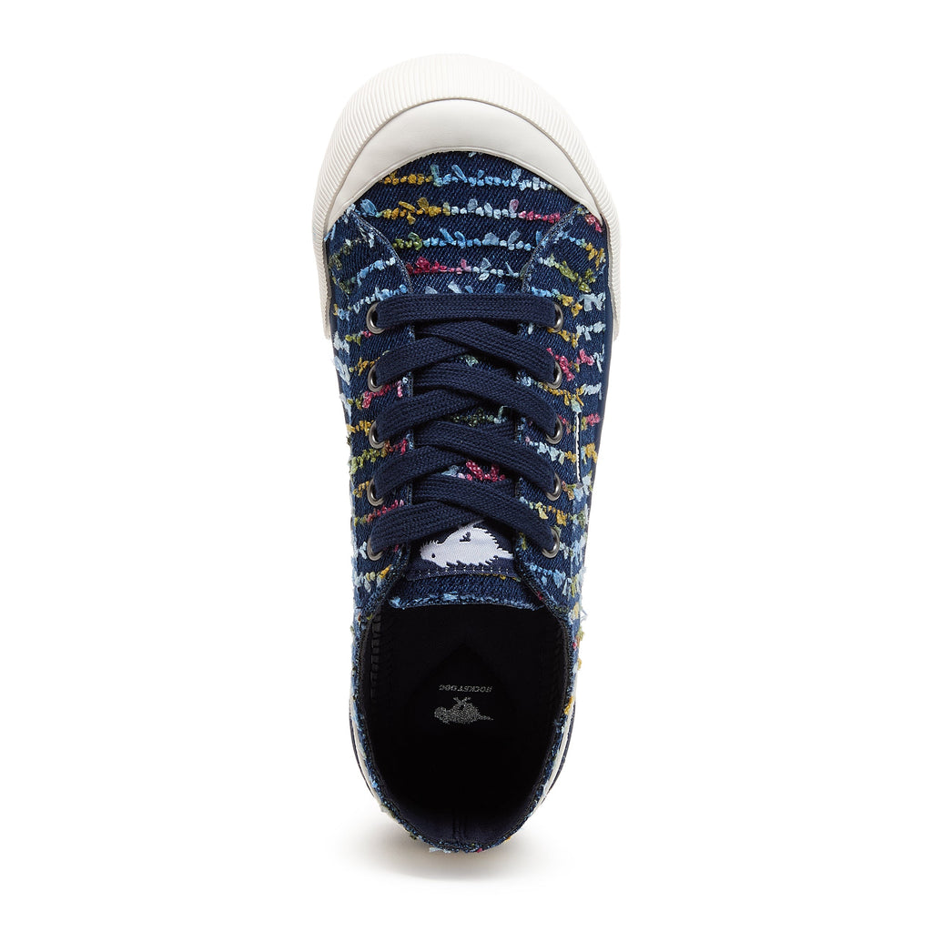 Jazzin Blue Radio Stripe Sneaker